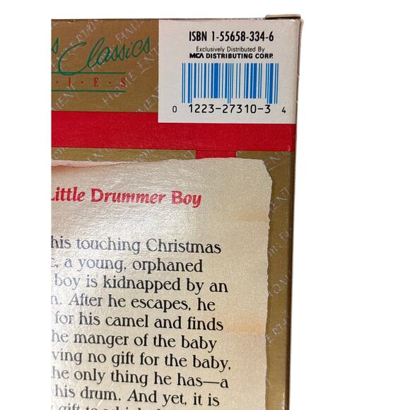 The Little Drummer Boy VHS Tape Classic Christmas Movie Vintage Holiday Film - Picture 6 of 11